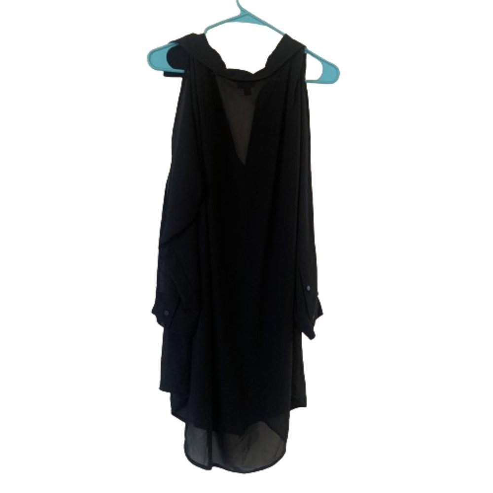 Torrid NWOT Chiffon Open Sleeve Button-Front Shirt - Picture 5 of 5